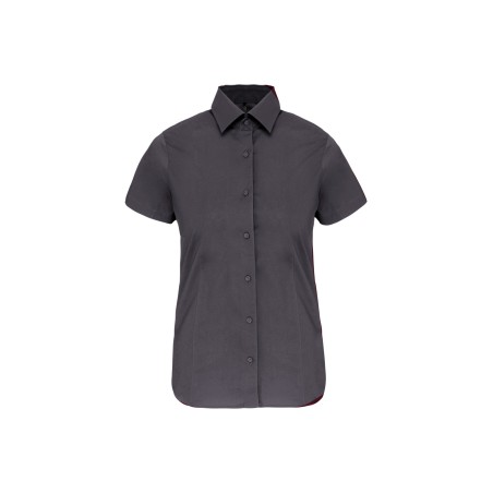 Camisa stretch manga corta mujer