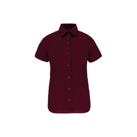 Ladies\\\' short-sleeved cotton/elastane shirt
