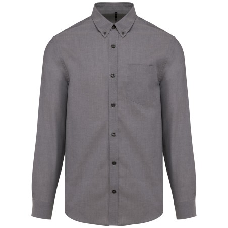 Men\\\'s long-sleeved Oxford shirt