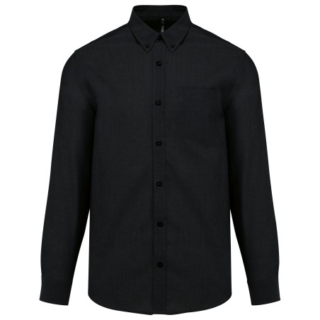 Men\\\'s long-sleeved Oxford shirt