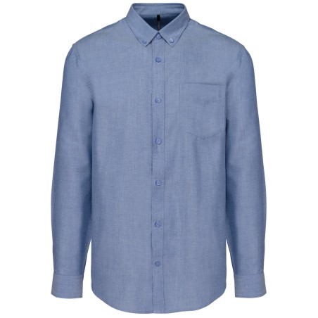 Men\\\'s long-sleeved Oxford shirt