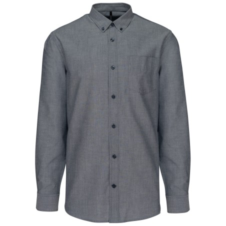 Men\\\'s long-sleeved Oxford shirt