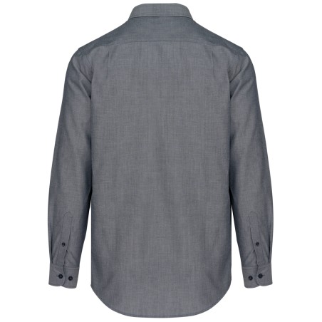 Men\\\'s long-sleeved Oxford shirt