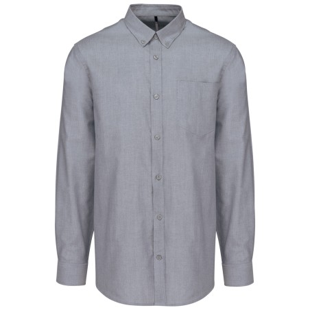 Men\\\'s long-sleeved Oxford shirt