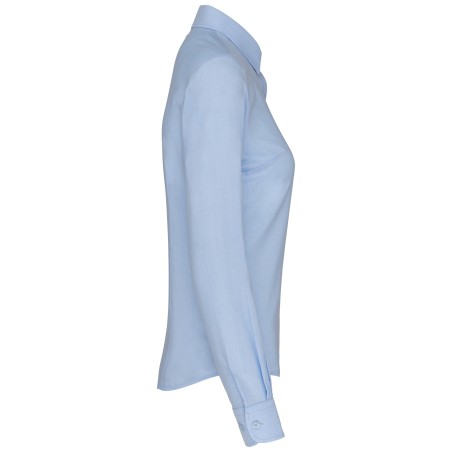 Camisa oxford manga larga mujer