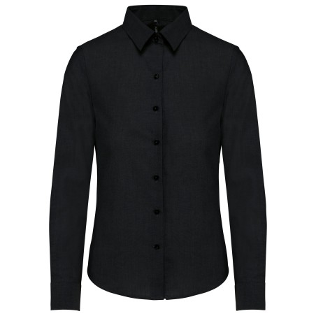 Camisa oxford manga larga mujer