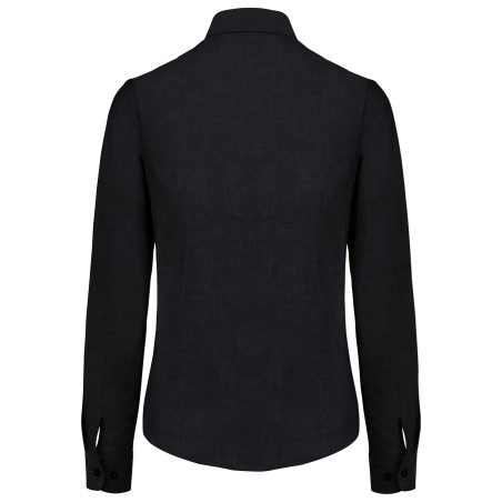 Camisa oxford manga larga mujer