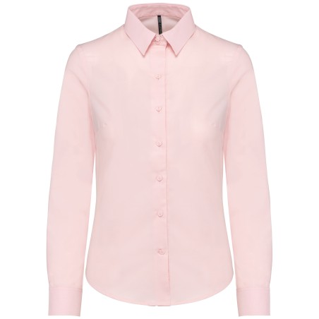 Camisa oxford manga larga mujer