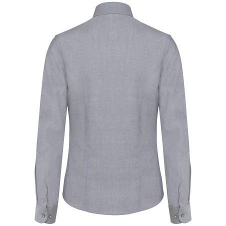 Camisa oxford manga larga mujer