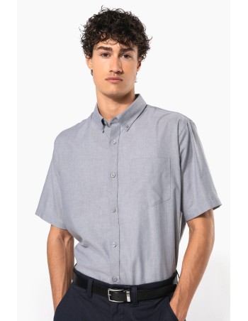 Men\\\'s short-sleeved Oxford shirt