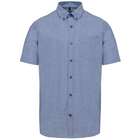 Men\\\'s short-sleeved Oxford shirt