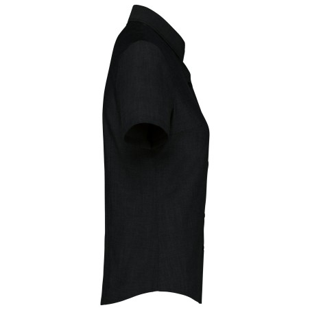 Camisa oxford manga corta mujer