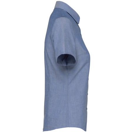 Camisa oxford manga corta mujer