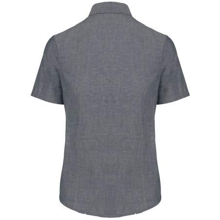 Camisa oxford manga corta mujer