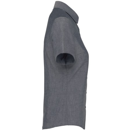 Camisa oxford manga corta mujer