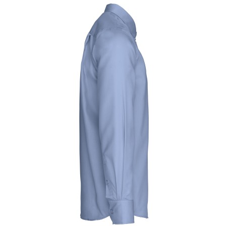 Camisa no-plancha manga larga hombre