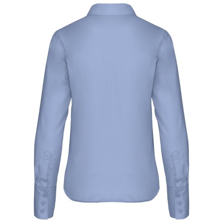 Camisa no-plancha manga larga mujer