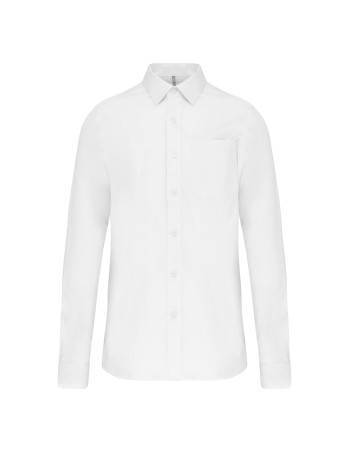 Men\\\'s long-sleeved cotton poplin shirt 2