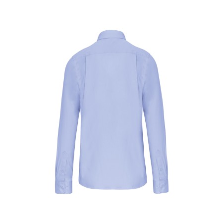 Camisa popelina manga larga hombre