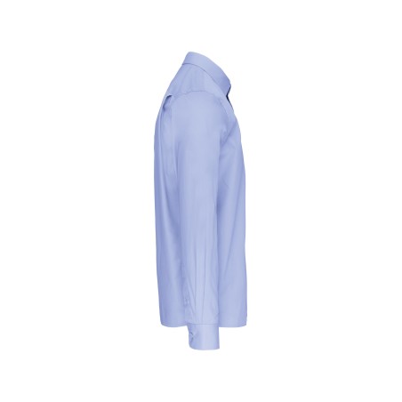 Men\\\'s long-sleeved cotton poplin shirt