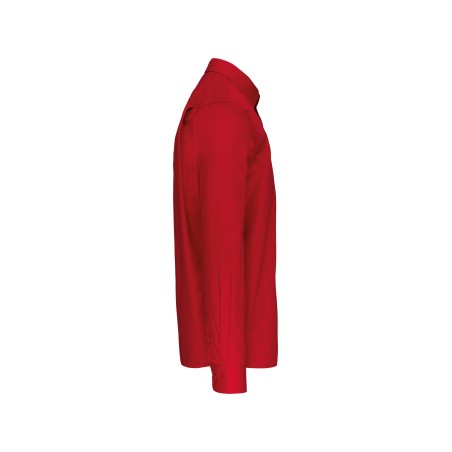 Camisa popelina manga larga hombre