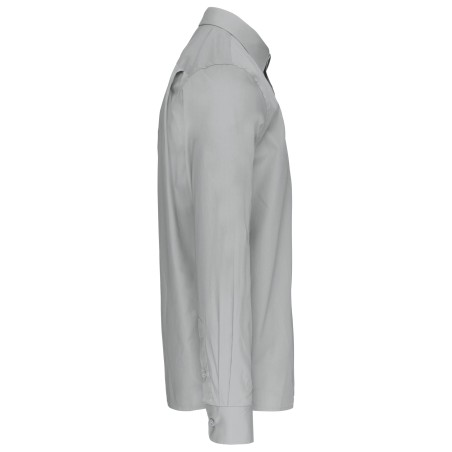 Camisa popelina manga larga hombre