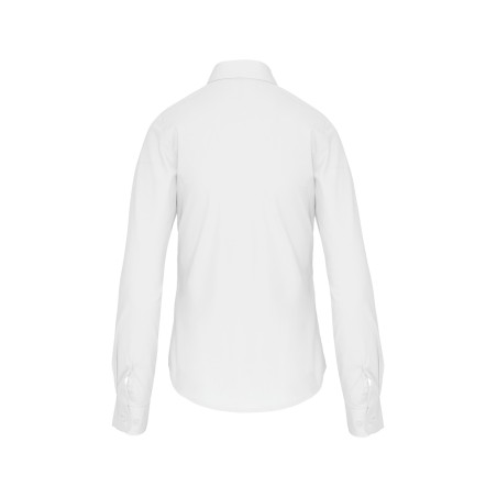 Ladies\\\' long-sleeved cotton poplin shirt