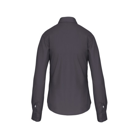 Camisa popelina manga larga mujer