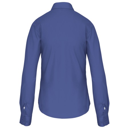 Camisa popelina manga larga mujer