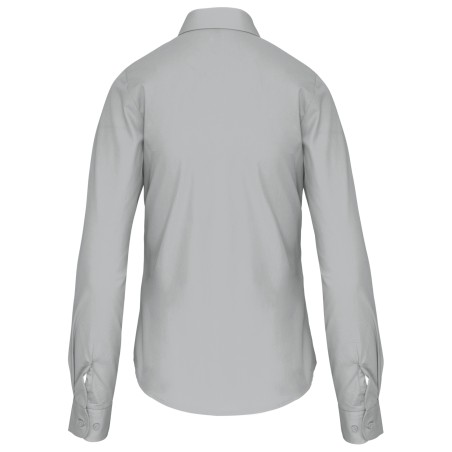 Ladies\\\' long-sleeved cotton poplin shirt