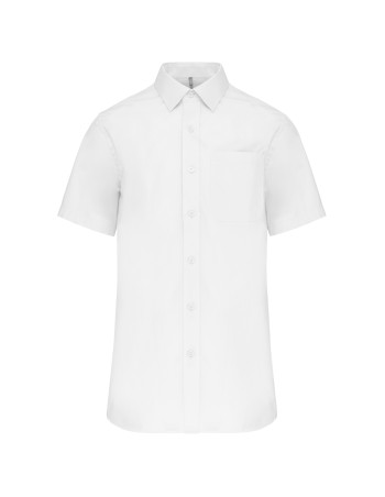 Men\\\'s short-sleeved cotton poplin shirt 2