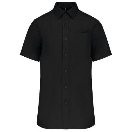 Camisa popelina manga corta hombre
