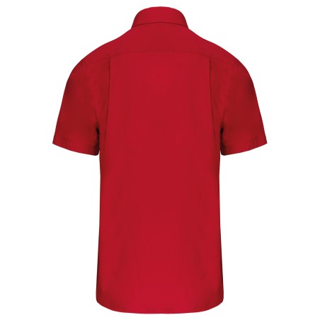 Men\\\'s short-sleeved cotton poplin shirt