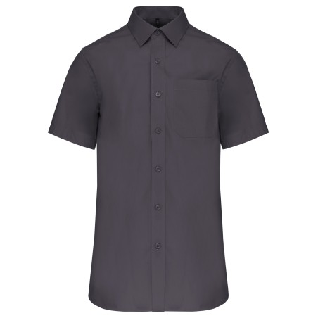 Camisa popelina manga corta hombre