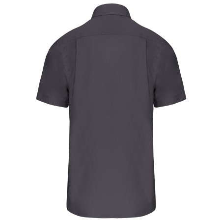 Men\\\'s short-sleeved cotton poplin shirt