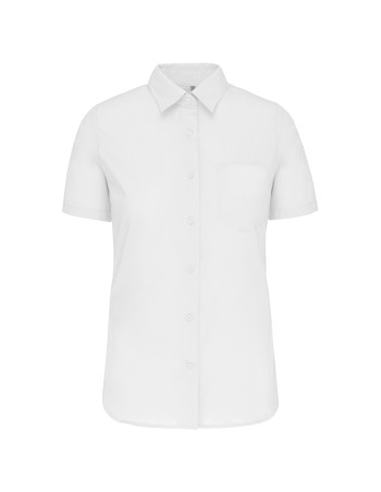 Ladies\\\' short-sleeved cotton poplin shirt 2
