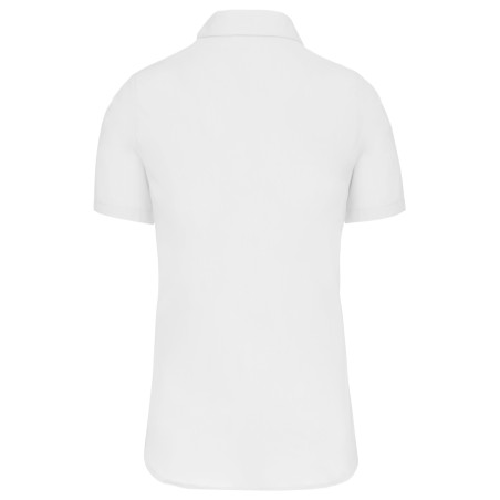 Camisa popelina manga corta mujer