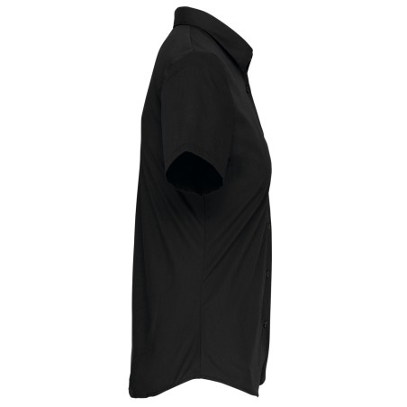Camisa popelina manga corta mujer