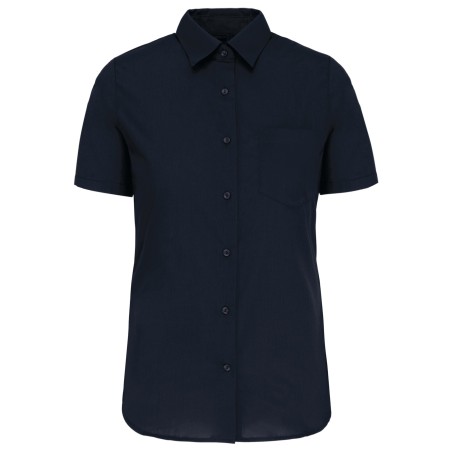 Ladies\\\' short-sleeved cotton poplin shirt