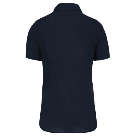 Camisa popelina manga corta mujer
