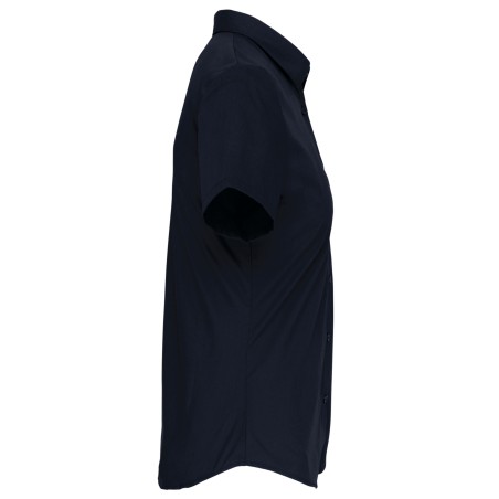 Camisa popelina manga corta mujer