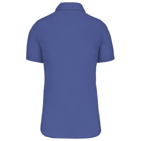 Camisa popelina manga corta mujer