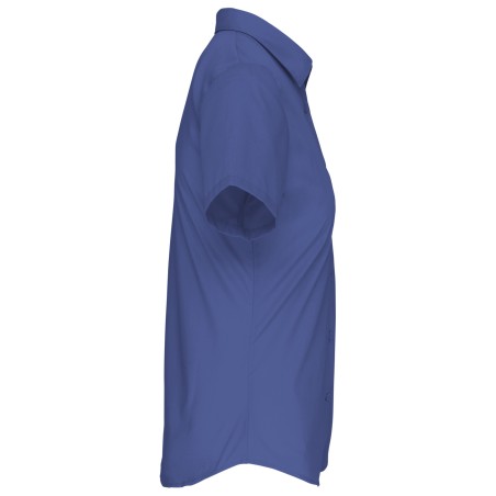 Camisa popelina manga corta mujer