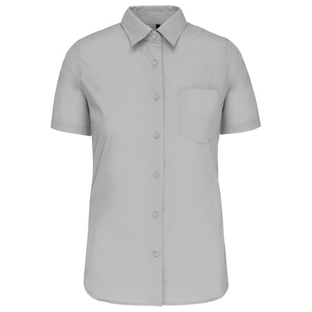 Ladies\\\' short-sleeved cotton poplin shirt
