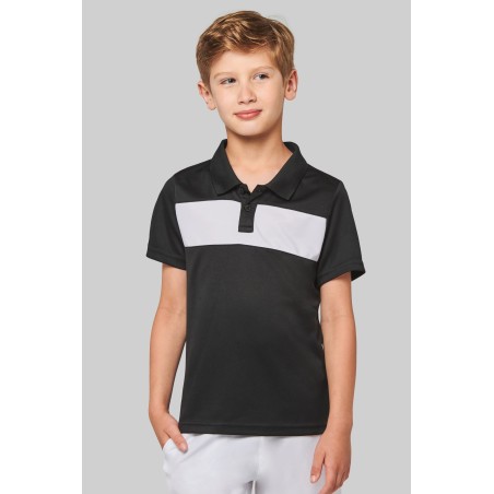 Kids\\\' short-sleeved polo shirt