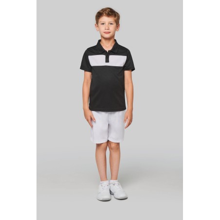 Kids\\\' short-sleeved polo shirt