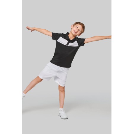 Kids\\\' short-sleeved polo shirt