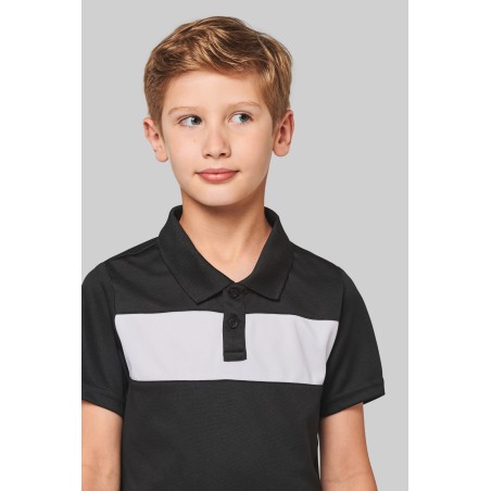 Kids\\\' short-sleeved polo shirt