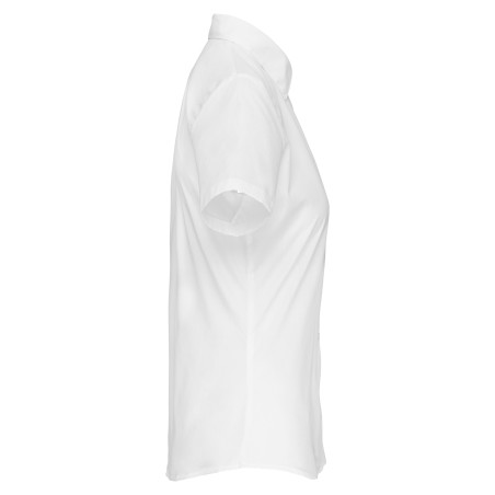 Camisa popelina de polialgodón manga corta de fácil cuidado mujer