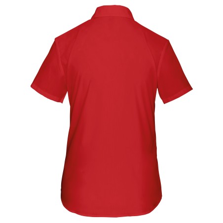 Ladies’ easy-care short sleeve polycotton poplin shirt